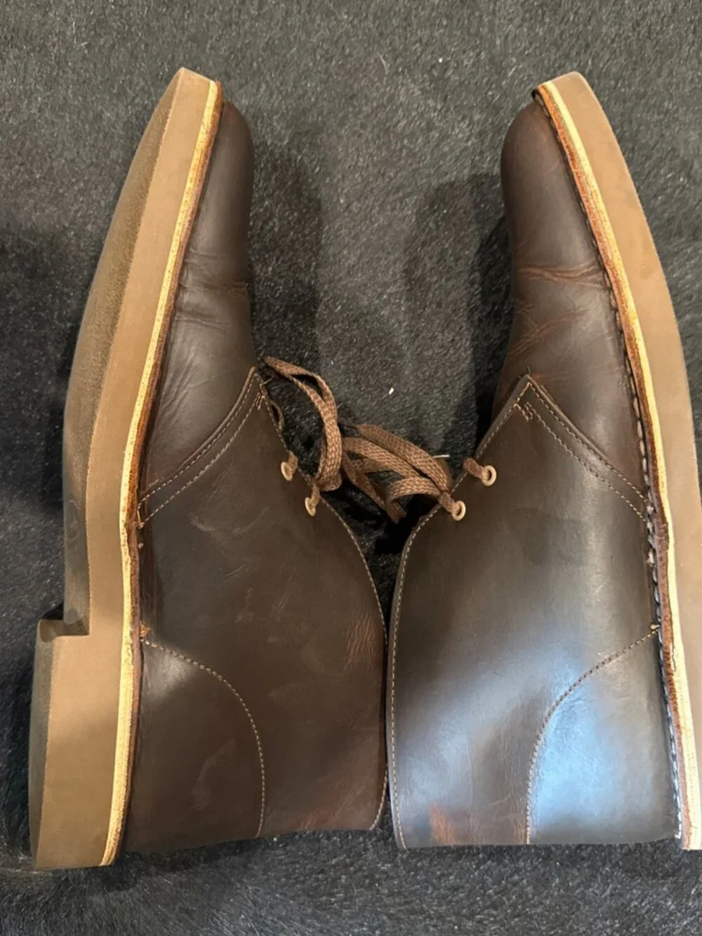 Clarks Originals Desert Boot Men Size 10M Beeswax Brown Leather Chukka Ankle
